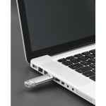 Flash Pen Laeta, USB-C/USB-A 3.1, 128 GB, 40 MB/s, strieborný