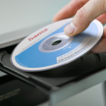 čistiaci disk pre laserovú optiku CD prehrávača, suchý proces