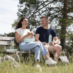 Xavax To Go, fľaša na nápoj, 1,25 l, skrutkovacia, rukoväť, priehľadná