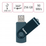 USB 3.0 Flash Drive Rotate, 256 GB, 70 MB/s, petrolejová modrá USB 3.0 Flash Drive Rotate, 256 GB, 70 MB/s, petrolejová modrá