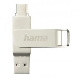 C-Rotate Pro USB Stick, USB-C 3.1/3.0, 128GB, 100MB/s, silver