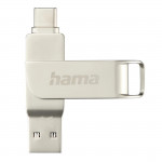 USB kľúč C-Rotate Pro, USB-C 3.1/3.0, 256GB, 100MB/s, strieborný