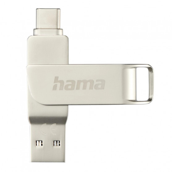 USB kľúč C-Rotate Pro, USB-C 3.1/3.0, 256GB, 100MB/s, strieborný