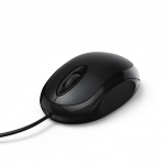 MC-100 Optical 3-Button Mouse, Cabled, black