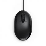 MC-100 Optical 3-Button Mouse, Cabled, black