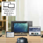 Bezdrôtová optická Multi Device myš MW-650, USB/Bluetooth, čierna Bezdrôtová optická Multi Device myš MW-650, USB/Bluetooth, čierna