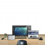 Bezdrôtová optická Multi Device myš MW-650, USB/Bluetooth, čierna