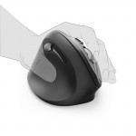 Vertikálna ergonomická bezdrôtová myš EMW-500L, pre ľavákov, čierna