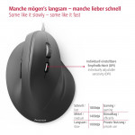 EMC-500 vertikálna ergonomická myš, káblová, 6 tlačidiel, čierna EMC-500 vertikálna ergonomická myš, káblová, 6 tlačidiel, čierna