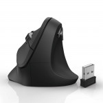 Vertikálna ergonomická bezdrôtová myš EMW-500, pre pravákov, čierna