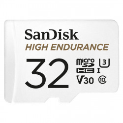MicroSDHC High Endurance Monitoring 32GB, Class 10, 100MB/s + SD Adapter