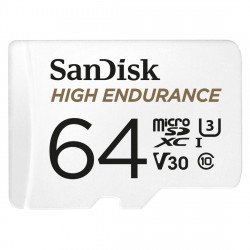 MicroSDXC High Endurance Monitoring 64GB, Class 10, 100MB/s + SD Adapter