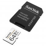MicroSDXC High Endurance Monitoring 64GB, Class 10, 100MB/s + SD Adapter