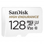 MicroSDXC High Endurance Monitoring 128GB, Class 10, 100MB/s + SD Adapter