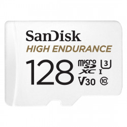 MicroSDXC High Endurance Monitoring 128GB, Class 10, 100MB/s + SD Adapter