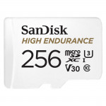 MicroSDXC High Endurance Monitoring 256GB, Class 10, 100MB/s + SD Adapter