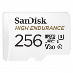 MicroSDXC High Endurance Monitoring 256GB, Class 10, 100MB/s + SD Adapter