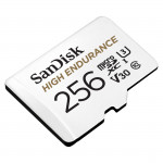 MicroSDXC High Endurance Monitoring 256GB, Class 10, 100MB/s + SD Adapter