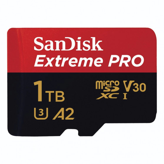 MicroSDXC Extreme Pro 1TB (A2/ V30/ U3/ R170/ W90) + Adapter Mobile