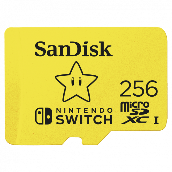MicroSDXC Extreme 256GB (A1/ V30/ U3/ C10/ R100/ W90) for Nintendo Switch