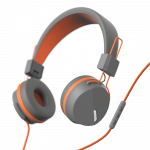 Hama on-ear slúchadlá s mikrofónom Next, šedá/oranžová