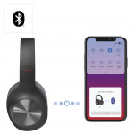 Spirit Calypso Bluetooth® Headphones, Over-Ear, Bass Boost, Foldable, blk