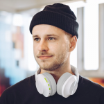 Spirit Calypso Bluetooth® Headphones, Over-Ear, Bass Boost, Foldable, whi