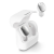 Bluetooth slúchadlá Spirit Pure, štuple, nabíjacie puzdro, biele
