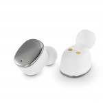 Bluetooth slúchadlá Spirit Pure, štuple, nabíjacie puzdro, biele