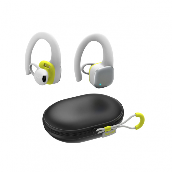 Bluetooth® slúchadlá Spirit Athletics, True Wireless, háčik, biela/žltá Bluetooth® slúchadlá Spirit Athletics, True Wireless, háčik, biela/žltá