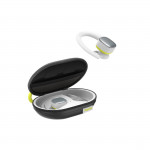Bluetooth® slúchadlá Spirit Athletics, True Wireless, háčik, biela/žltá