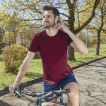 Bluetooth® slúchadlá Spirit Athletics, True Wireless, háčik, biela/žltá