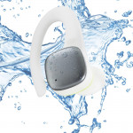 Bluetooth® slúchadlá Spirit Athletics, True Wireless, háčik, biela/žltá