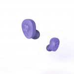 Bluetooth slúchadlá Freedom Buddy, štuple, nabíjacie puzdro, fialové