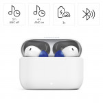 Bluetooth slúchadlá Passion Clear II, štuple, ANC, aplikácia, biele Bluetooth slúchadlá Passion Clear II, štuple, ANC, aplikácia, biele