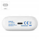 Bluetooth slúchadlá Passion Clear II, štuple, ANC, aplikácia, biele Bluetooth slúchadlá Passion Clear II, štuple, ANC, aplikácia, biele