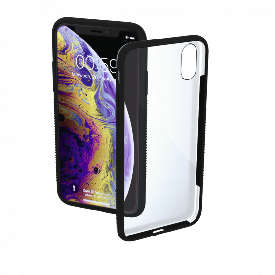 Frame Cover for Apple iPhone X/Xs, transparent/black Frame Cover for Apple iPhone X/Xs, transparent/black