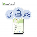 Lokalizačný čip, Apple Find My, certifikácia MFi, Bluetooth, biely
