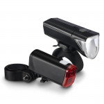 Bicycle Light Set, Front and Rear Light, LED, Batteries, StVZO-approved