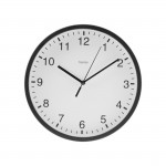 Elba, nástenné hodiny, priemer 25 cm, tichý chod, čierne