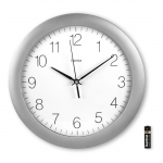 DCF rádiovo riadené nástenné hodiny Tenerife, Ø 30 cm, strieborné DCF rádiovo riadené nástenné hodiny Tenerife, Ø 30 cm, strieborné