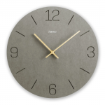Nástenné hodiny Kréta, quartzové, MDF, vyryté číslice, Ø 30 cm, sivé Nástenné hodiny Kréta, quartzové, MDF, vyryté číslice, Ø 30 cm, sivé