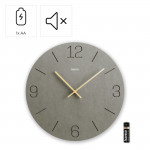 Nástenné hodiny Kréta, quartzové, MDF, vyryté číslice, Ø 30 cm, sivé Nástenné hodiny Kréta, quartzové, MDF, vyryté číslice, Ø 30 cm, sivé