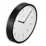 Nástenné hodiny Capri, quartzové, analógové, moderné, Ø 25 cm, čierne