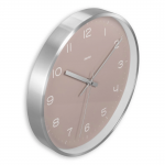 Fiji nástenné hodiny, rádiom riadené, Ø 30 cm, tichý chod, kefovaný hliník Fiji nástenné hodiny, rádiom riadené, Ø 30 cm, tichý chod, kefovaný hliník