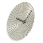 Barbados, nástenné hodiny, priemer 30 cm, tichý chod, kovové, šedo zelené