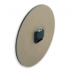 Rab nástenné hodiny, Ø 30 cm, tichý chod, vintage dizajn, MDF, čierne