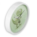 Cebu, detské nástenné hodiny, priemer 25 cm, tichý chod, s dinosaurom