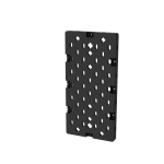 Pegboard, geperforeerde gaming-plaat, modulaire set, wand-/tafelmontage, zw
