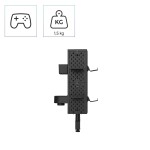 Pegboard, geperforeerde gaming-plaat, modulaire set, wand-/tafelmontage, zw